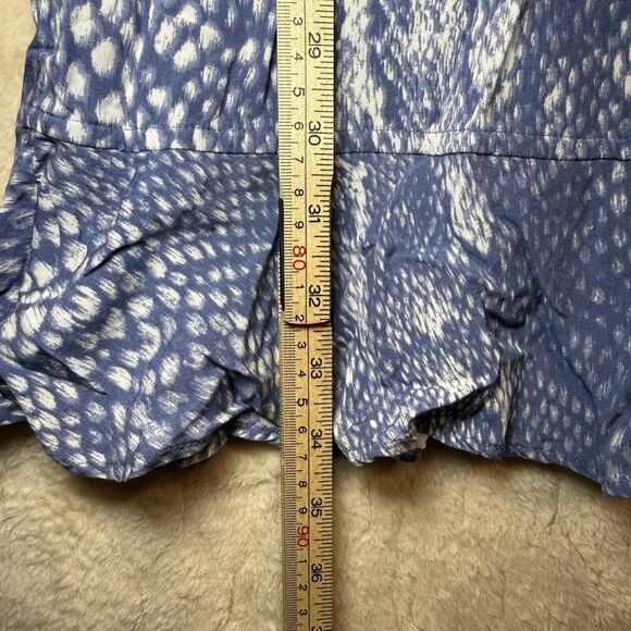 Soft‎ Joie Size S Arryn Snakeskin Ruffle Dress Cinched Waist 3/4 Sleeve Mini - Picture 5 of 10